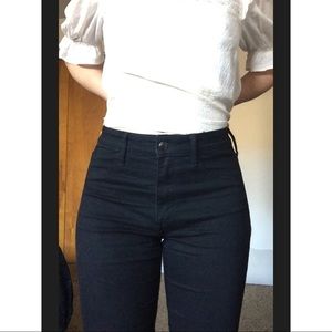 Black High Rise Skinny Jeans